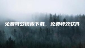 免费特效模板下载，免费特效软件 | ae插件合集