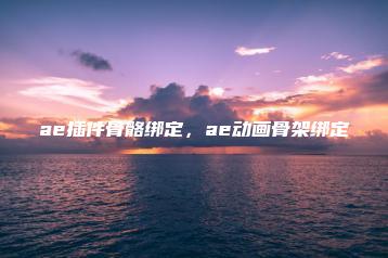 ae插件骨骼绑定，ae动画骨架绑定 | ae插件合集