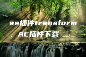 ae插件transform，AE插件下载 | ae插件合集