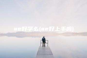 ae好学么(ae好上手吗) | ae插件合集