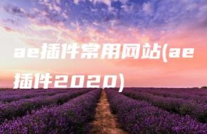 ae插件常用网站(ae插件2020) | ae插件合集