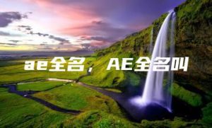 ae全名，AE全名叫 | ae插件合集