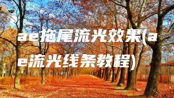 ae拖尾流光效果(ae流光线条教程) | ae插件合集