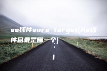 ae插件sure target(Ae插件目录是哪一个) | ae插件合集
