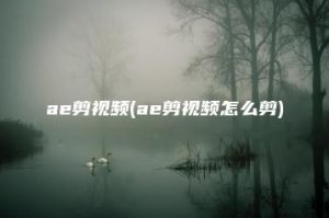 ae剪视频(ae剪视频怎么剪) | ae插件合集