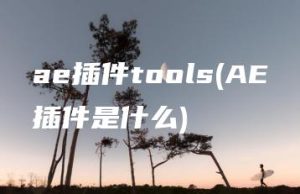 ae插件tools(AE插件是什么) | ae插件合集