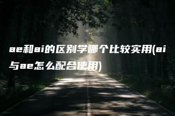 ae和ai的区别学哪个比较实用(ai与ae怎么配合使用) | ae插件合集