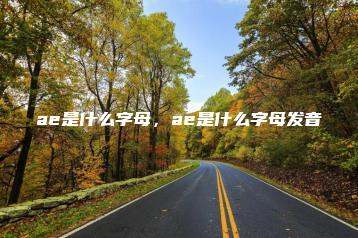 ae是什么字母，ae是什么字母发音 | ae插件合集