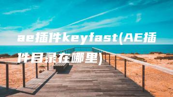 ae插件keyfast(AE插件目录在哪里) | ae插件合集