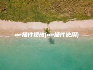 ae插件摆放(ae插件使用) | ae插件合集