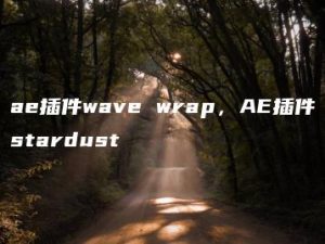 ae插件wave wrap，AE插件stardust | ae插件合集