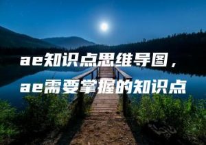 ae知识点思维导图，ae需要掌握的知识点 | ae插件合集