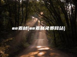 ae素材(ae素材免费网站) | ae插件合集