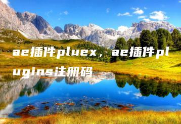 ae插件pluex，ae插件plugins注册码 | ae插件合集
