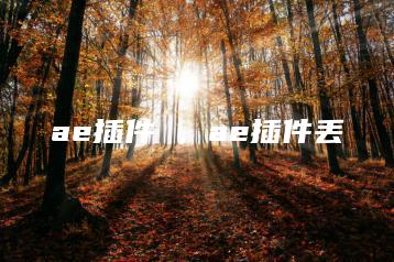 ae插件丟，ae插件丢 | ae插件合集