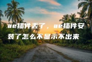 ae插件丢了，ae插件安装了怎么不显示不出来 | ae插件合集