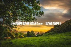 ae插件安装路径(ae 安装插件) | ae插件合集