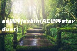 ae插件jsxbin(AE插件stardust) | ae插件合集