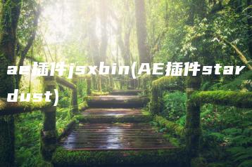 ae插件jsxbin(AE插件stardust) | ae插件合集