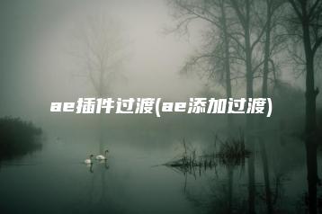 ae插件过渡(ae添加过渡) | ae插件合集