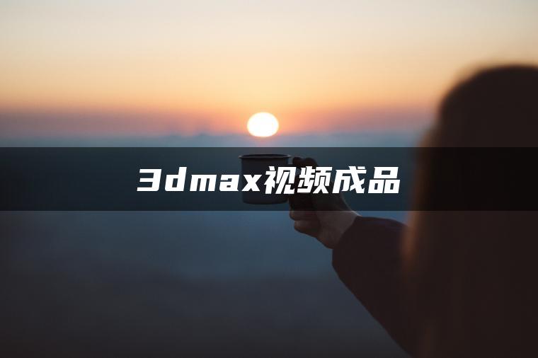 3dmax视频成品
