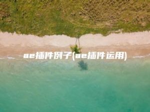 ae插件例子(ae插件运用) | ae插件合集