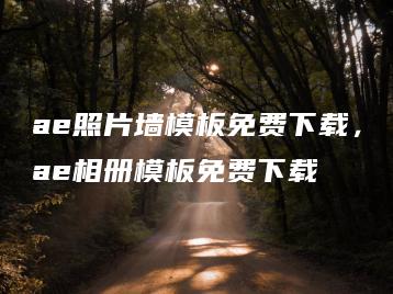 ae照片墙模板免费下载，ae相册模板免费下载 | ae插件合集