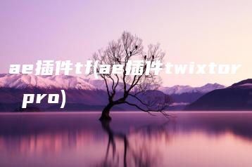 ae插件tf(ae插件twixtor pro) | ae插件合集