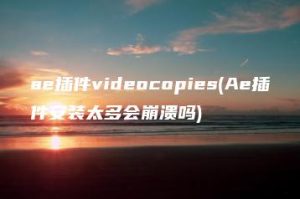ae插件videocopies(Ae插件安装太多会崩溃吗) | ae插件合集