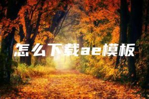 怎么下载ae模板 | ae插件合集