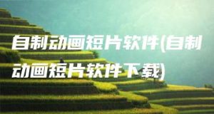 自制动画短片软件(自制动画短片软件下载) | ae插件合集