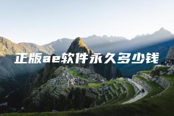 正版ae软件永久多少钱 | ae插件合集