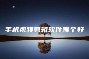 手机视频剪辑软件哪个好 | ae插件合集
