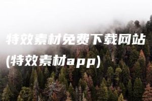 特效素材免费下载网站(特效素材app) | ae插件合集