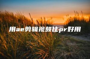用ae剪辑视频比pr好用 | ae插件合集
