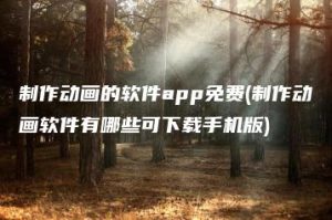 制作动画的软件app免费(制作动画软件有哪些可下载手机版) | ae插件合集