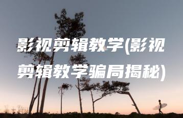 影视剪辑教学(影视剪辑教学骗局揭秘) | ae插件合集