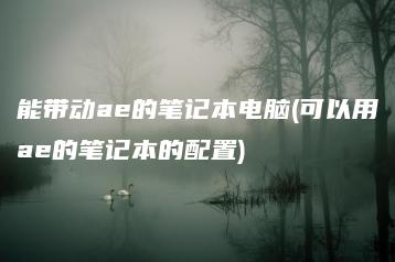 能带动ae的笔记本电脑(可以用ae的笔记本的配置) | ae插件合集