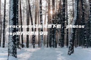 procreate正版免费下载，photoshop官方免费版安装 | ae插件合集