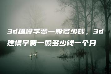 3d建模学费一般多少钱，3d建模学费一般多少钱一个月 | ae插件合集