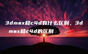 3dmax和c4d有什么区别，3d max和c4d的区别 | ae插件合集