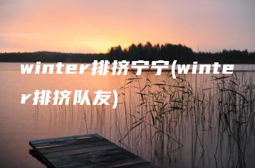 winter排挤宁宁(winter排挤队友) | ae插件合集