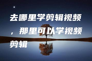 去哪里学剪辑视频，那里可以学视频剪辑 | ae插件合集