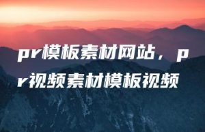 pr模板素材网站，pr视频素材模板视频 | ae插件合集