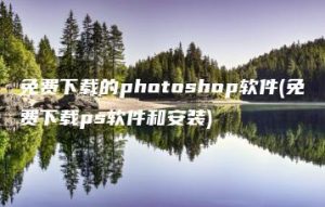 免费下载的photoshop软件(免费下载ps软件和安装) | ae插件合集