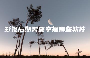 影视后期需要掌握哪些软件 | ae插件合集