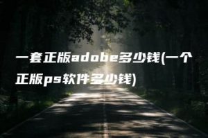 一套正版adobe多少钱(一个正版ps软件多少钱) | ae插件合集