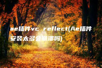 ae插件vc reflect(Ae插件安装太多会崩溃吗) | ae插件合集
