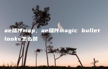 ae插件map，ae插件magic bullet looks怎么装 | ae插件合集
