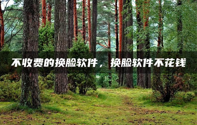 不收费的换脸软件，换脸软件不花钱
